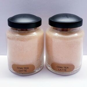 CHAI TEA LATTE -A Cheerful Giver Baby Jar Single Wick Candle, 6 oz (2 pack)